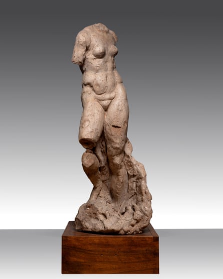 The Renaissance’s answer to a pair of pre-distressed jeans … Michelangelo’s Model of a Nude Woman, from around 1533.