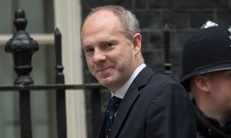 Justin Tomlinson, the minister for disabled people, in Downing Street