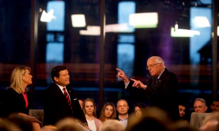Sanders participates in a Fox News town hall in Pennsylvania