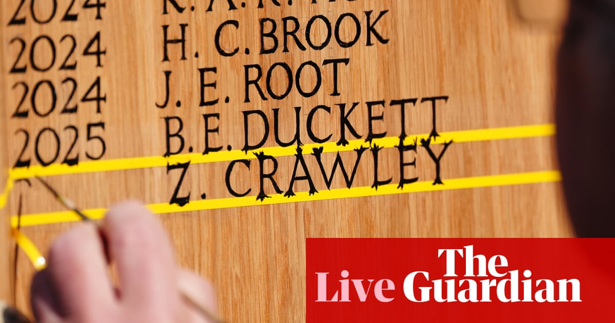 England v Zimbabwe: men's cricket Test, day two live