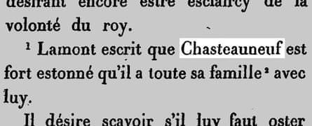 The word “Chasteauneuf” in Lettres, Instructions Diplomatiques Et Papiers D’État Du Cardinal de Richelieu: 1630-1635