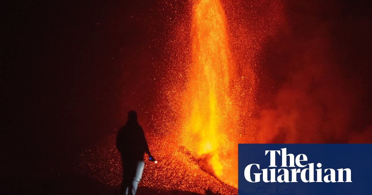 Lava spews from La Palma volcano after crater collapses – video