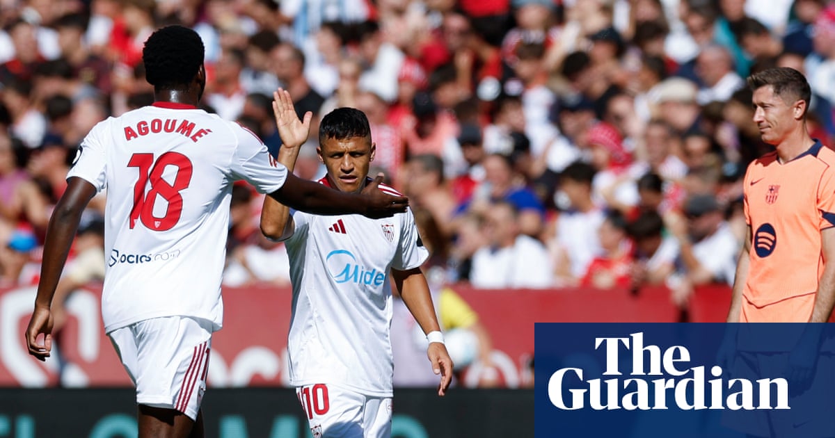 European football: Sevilla's Alexis Sanchez launches rout of Barcelona