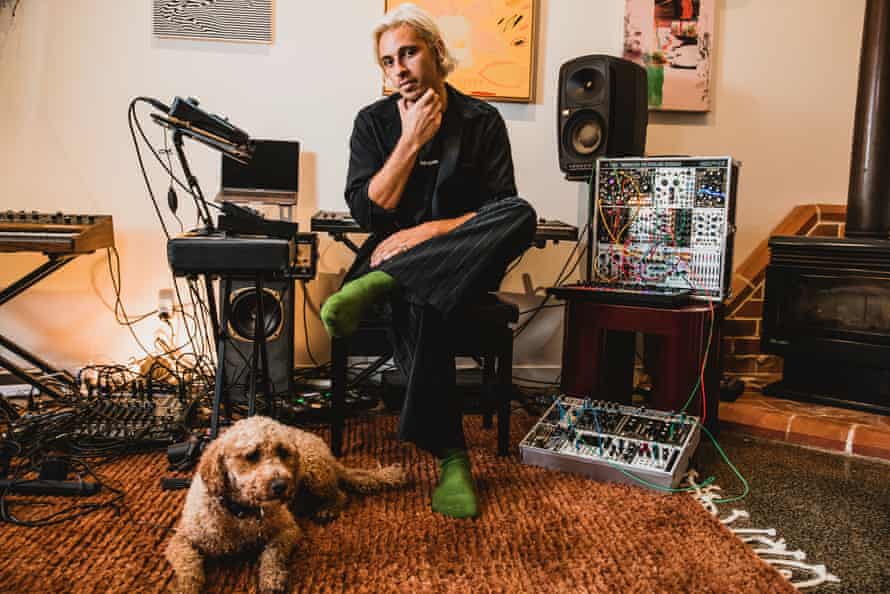 Streten at home with Percy.