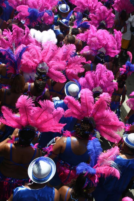 ‘The thrumming energy of the city’ … dancers at the Trinidad carnival.