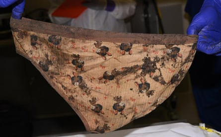 The back of the pair of pants.