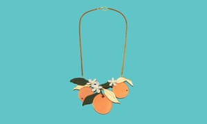 Collier verger orange