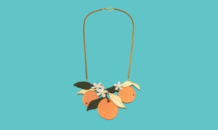 Orange orchard necklace