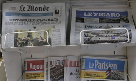 French newspapers on sale last year