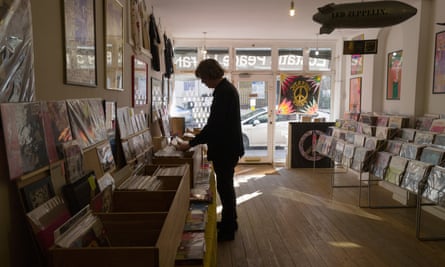 Less a shop, more an experiment … Thurston Moore’s pop-up record store on Stoke Newington Church Street.