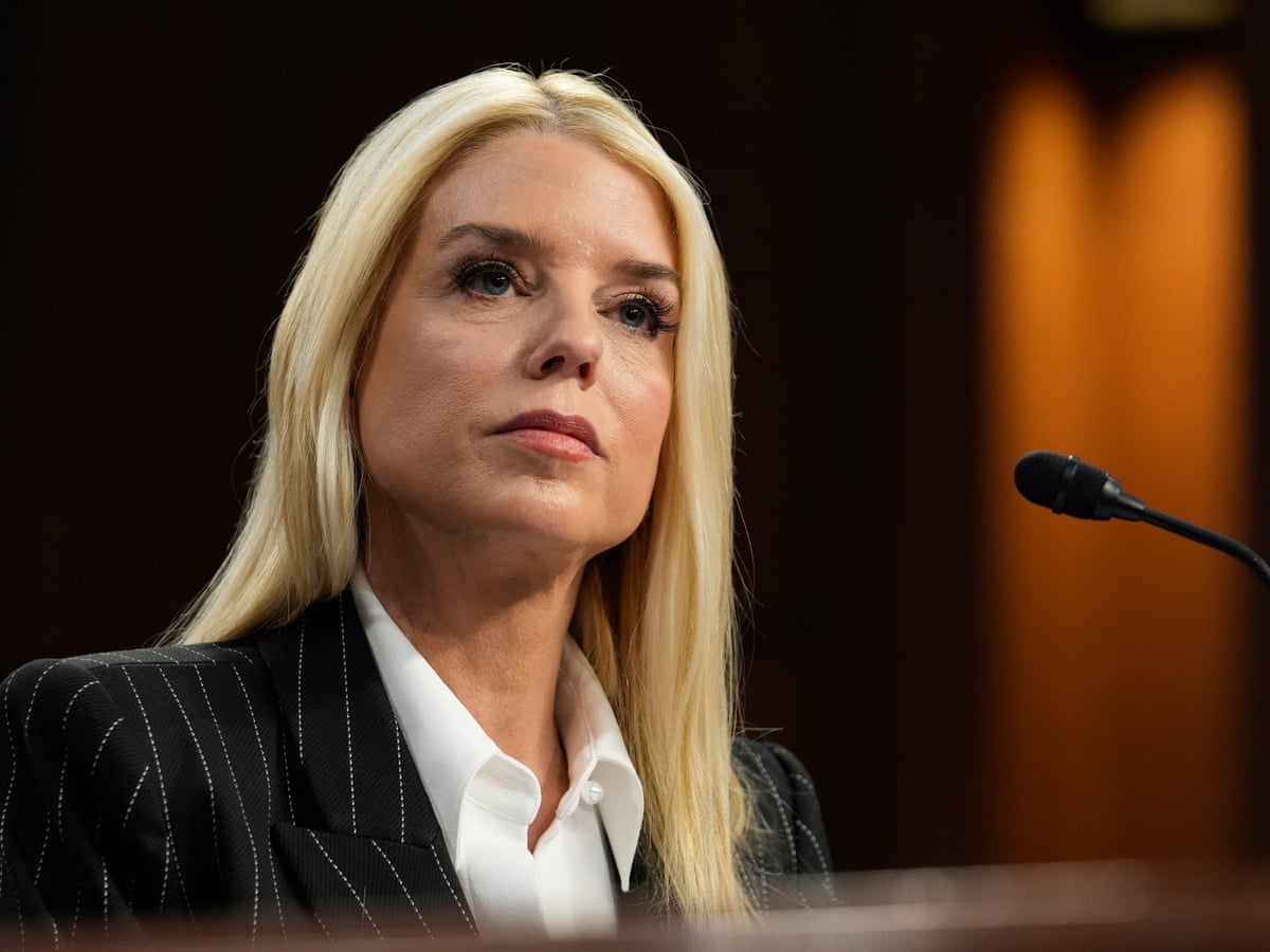 Pam Bondi claims justice department 'targeted' Trump but says she won't pursue 'political' prosecutions – as it happened | Trump administration | The Guardian