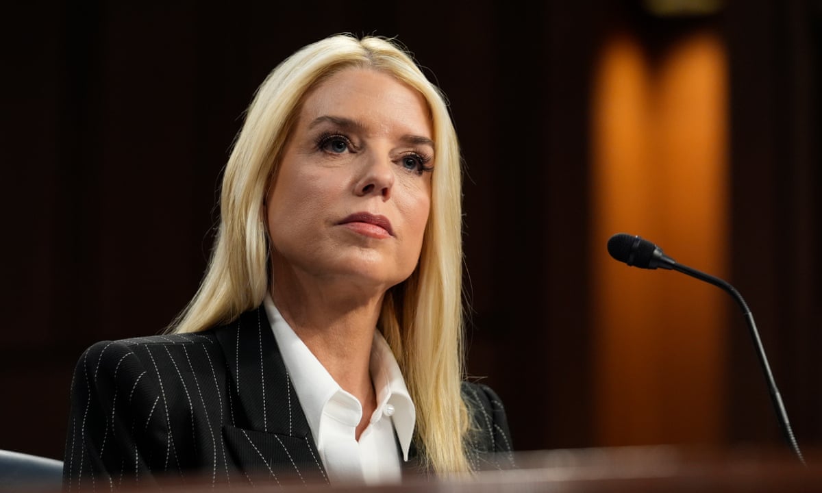 Pam Bondi claims justice department 'targeted' Trump but says she won't pursue 'political' prosecutions – as it happened | Trump administration | The Guardian