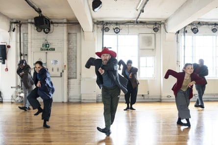 Rehearsals for Oklahoma! choreographed by Shelley Maxwell.
