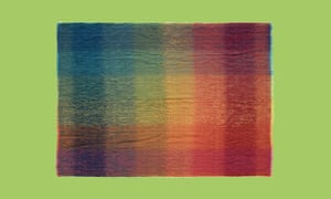 Green Grove Weavers mohair prismatic throw