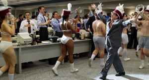 Outrageously entertaining … The Wolf of Wall Street.