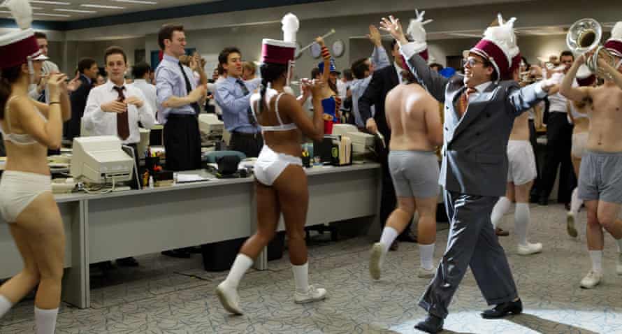 Outrageously entertaining … The Wolf of Wall Street.