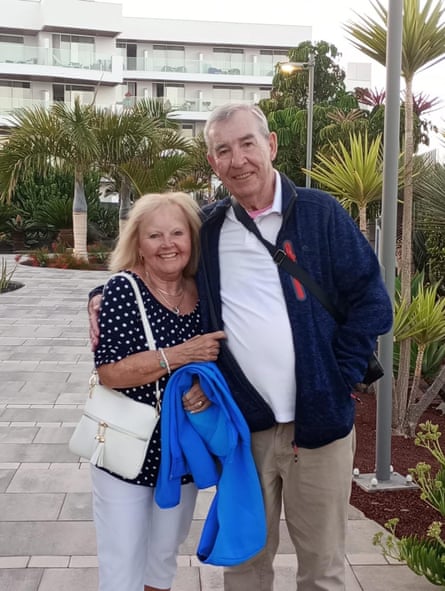 Kevin and Christine on holiday in Lanzarote in June 2026.