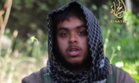Reyaad Khan pictured in a recruitment video for the terror group Isis.