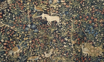 Horn of plenty … a tapestry fragment from Flanders, c1500.