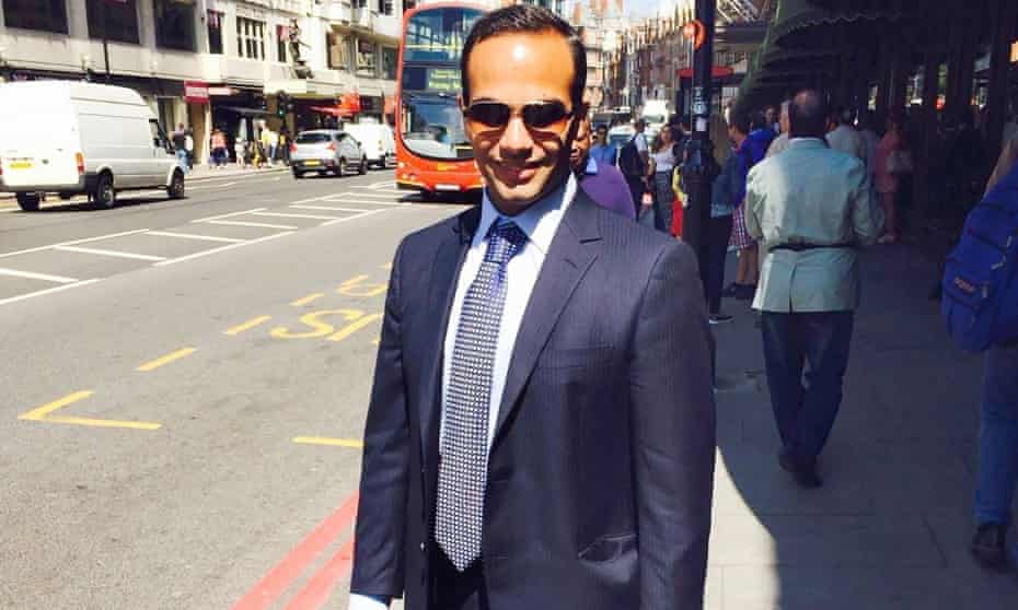 George Papadopoulos in London. US officials told the NYT it was Papadopoulos’s revelation, not the infamous Steele dossier, that lead to Russia inquiry.