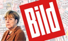 angela merkel and bild newspaper