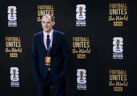 England manager Thomas Tuchel walks the red carpet ahead of the draw for the 2026 World Cup