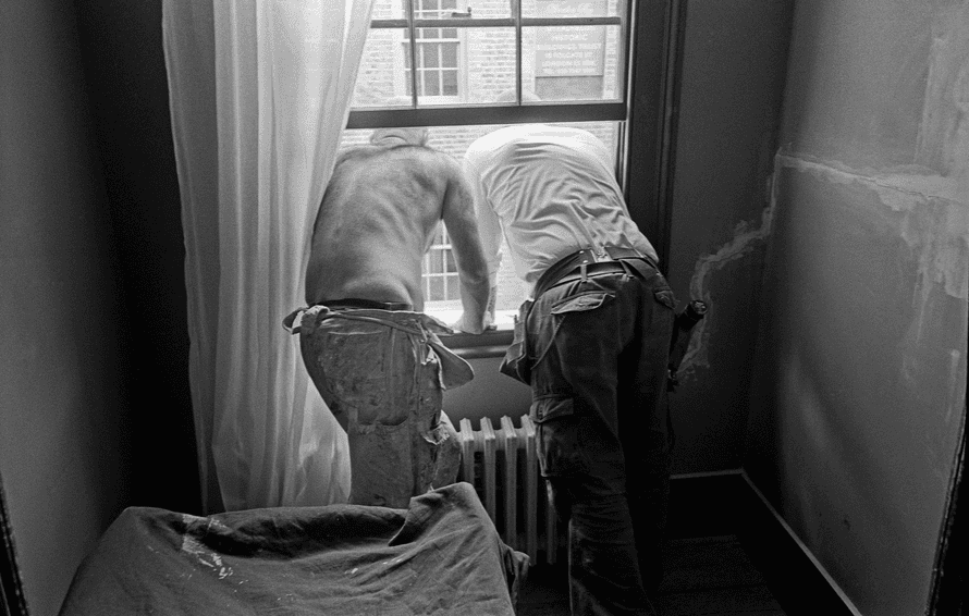 A photograph from David O’Mara’s book If you can piss …