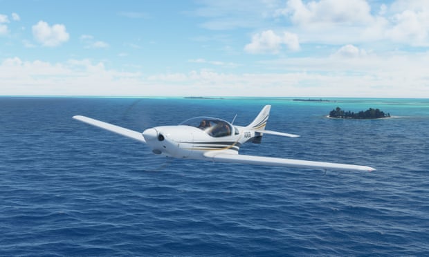 Flight Simulator 2020 ... flying in the Bahamas.