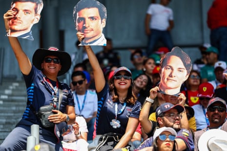 Formula One fans happy in Mexico.