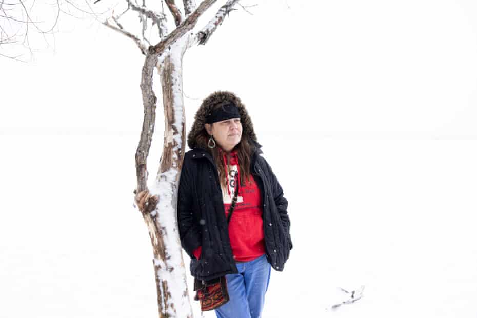 Nancy Beaulieu at Lake Irving in Bemidji, Minnesota.