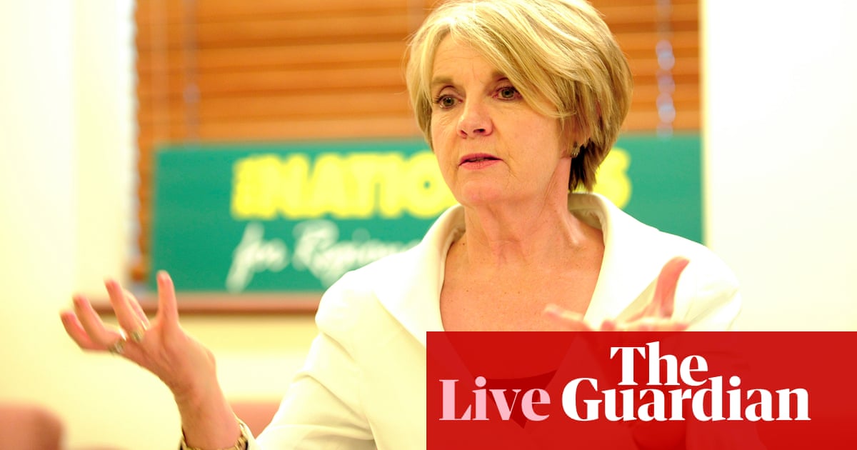 Australia news live: Nationals president says party needs to ‘reset’ and win over women