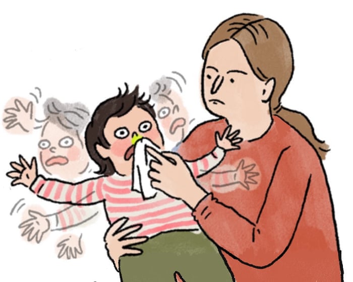 Caring is sharing – baby’s first cold: the Edith Pritchett cartoon