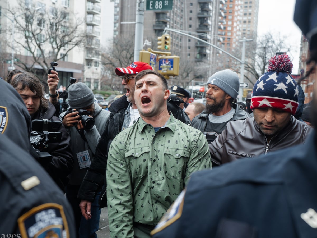 Explosive device thrown outside of Zohran Mamdani's residence at anti-Islam protest | New York | The Guardian