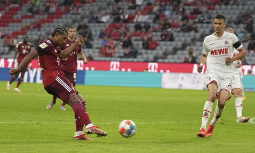 Serge Gnabry helped Bayern to a nervy victory over Cologne.