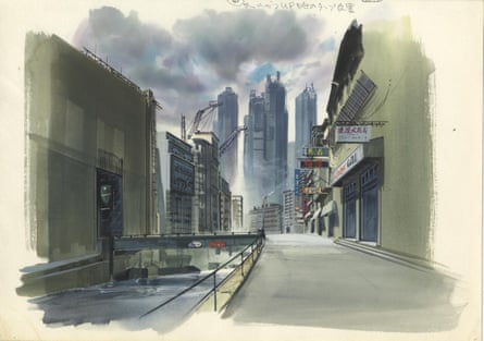 Image boards for Ghost in the Shell (1995) Gouache on paper
