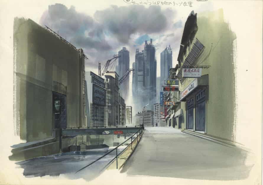 Image boards for Ghost in the Shell (1995) Gouache on paper