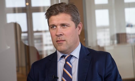 Iceland’s finance minister, Bjarni Benediktsson.