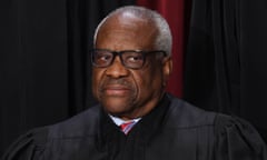 US-JUSTICE-SUPREME-COURT-GROUP-PHOTO<br>Associate US Supreme Court Justice Clarence Thomas poses for the official photo at the Supreme Court in Washington, DC on October 7, 2022. (Photo by OLIVIER DOULIERY / AFP) (Photo by OLIVIER DOULIERY/AFP via Getty Images)