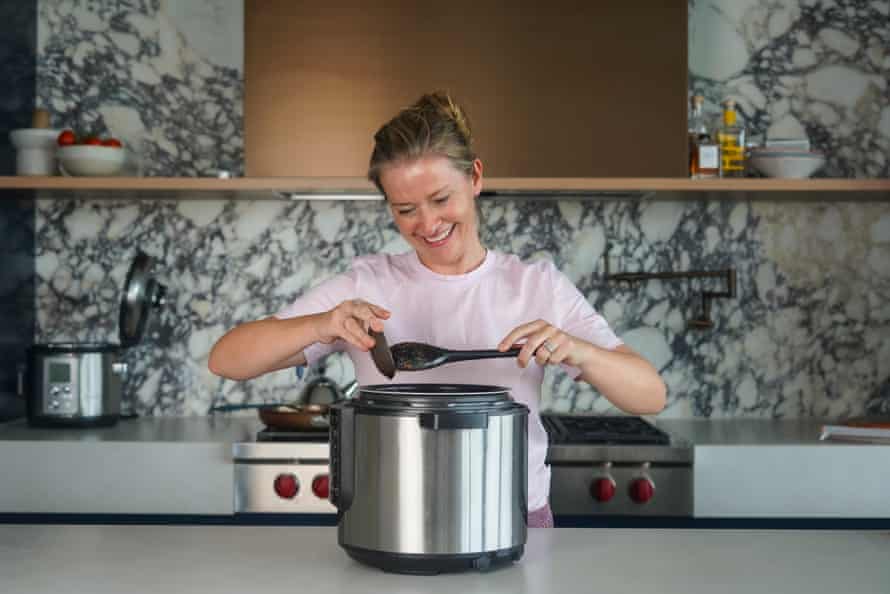 Katrina Meynink with her slow cooker. 'The more you use your slow cooker, the more you will understand how it behaves.'