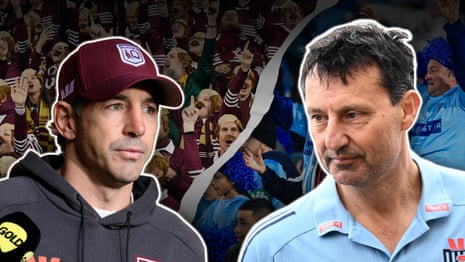 State of Origin coaches Billy Slater and Laurie Daley.