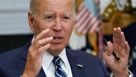 Biden reacts to court ruling that overturns Roe v Wade – watch live