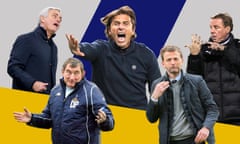 José Mourinho, David Pleat, Antonio Conte, Tim Sherwood and Harry Redknapp