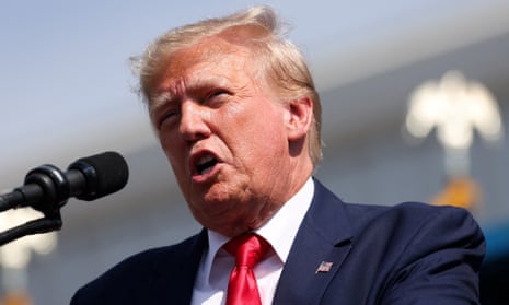 Donald Trump attends a campaign event in Summerville, South Carolina on 25 September 2023.
