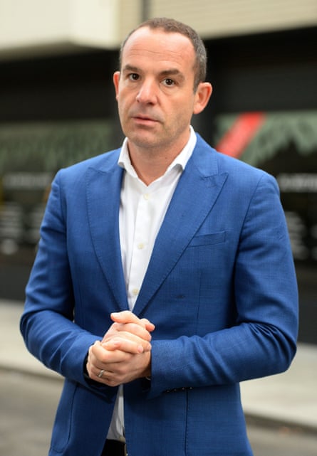 Martin Lewis pictured in a blue suit