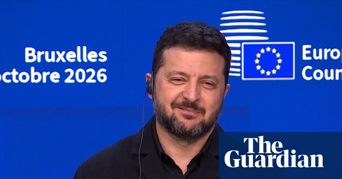 Zelenskyy smiles when asked if Trump is treating him as a 'scapegoat' – video