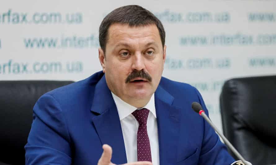 Ukrainian lawmaker Andriy Derkach attends a news conference titled “Publication of facts of pressure of U.S. Embassy on Ukraine’s law enforcement agencies to interfere in electoral process in U.S.”, in Kiev, Ukraine October 9, 2019.