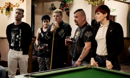 As Harvey, far left, in This Is England.