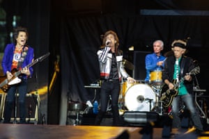 The Rolling Stones in concert at the London Stadium in east London, during the No Filter tour