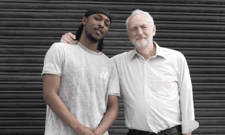 JME and Jeremy Corbyn in May 2017