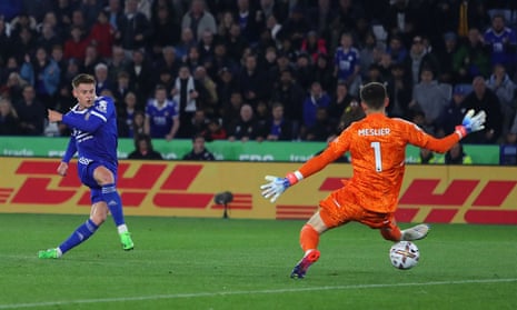 Harvey Barnes scored Leicester's second goal.